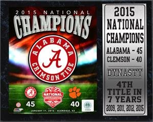 12x15 Stat Plaque - 2015 National Champions Alabama