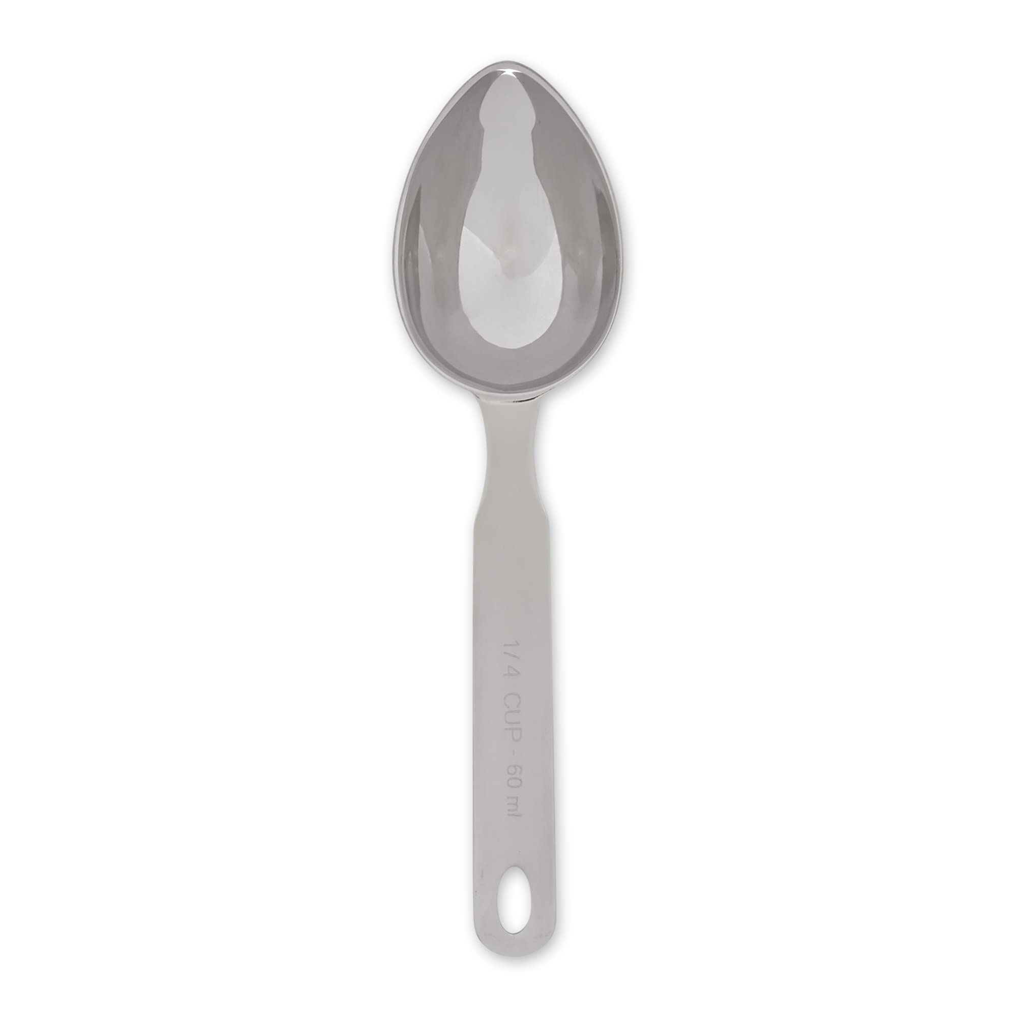 Rsvp International Endurance Oval Measuring Scoop, 14 Cup, Stainless Steel