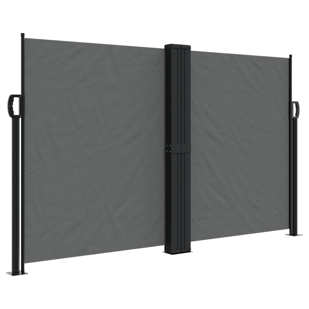 vidaXL Retractable Side Awning Anthracite 55.1x393.7"
