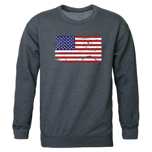 Graphic Crewneck, US Flag 2, HCH, L
