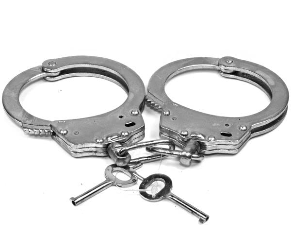 Solid Steel Handcuff Sliding Double Lock Mechanism