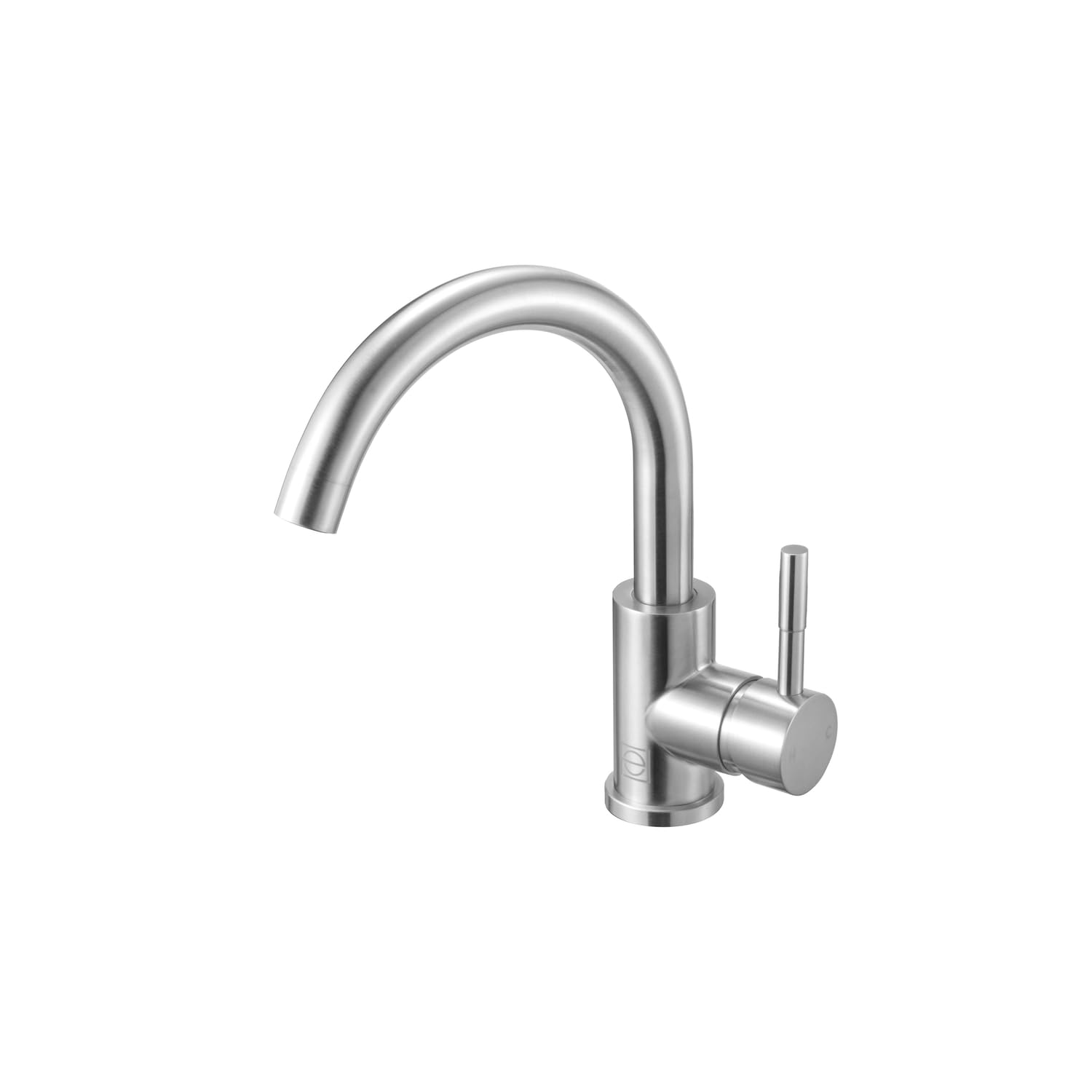 Elegant Lighting Louis Single Hole Single Handle Bathroom Faucet In Brushed Nickel