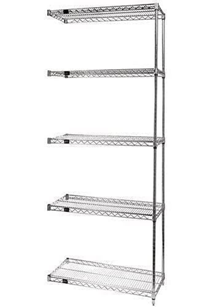 Wire 5 Shelf ADD-ON KIT Stainless 54in