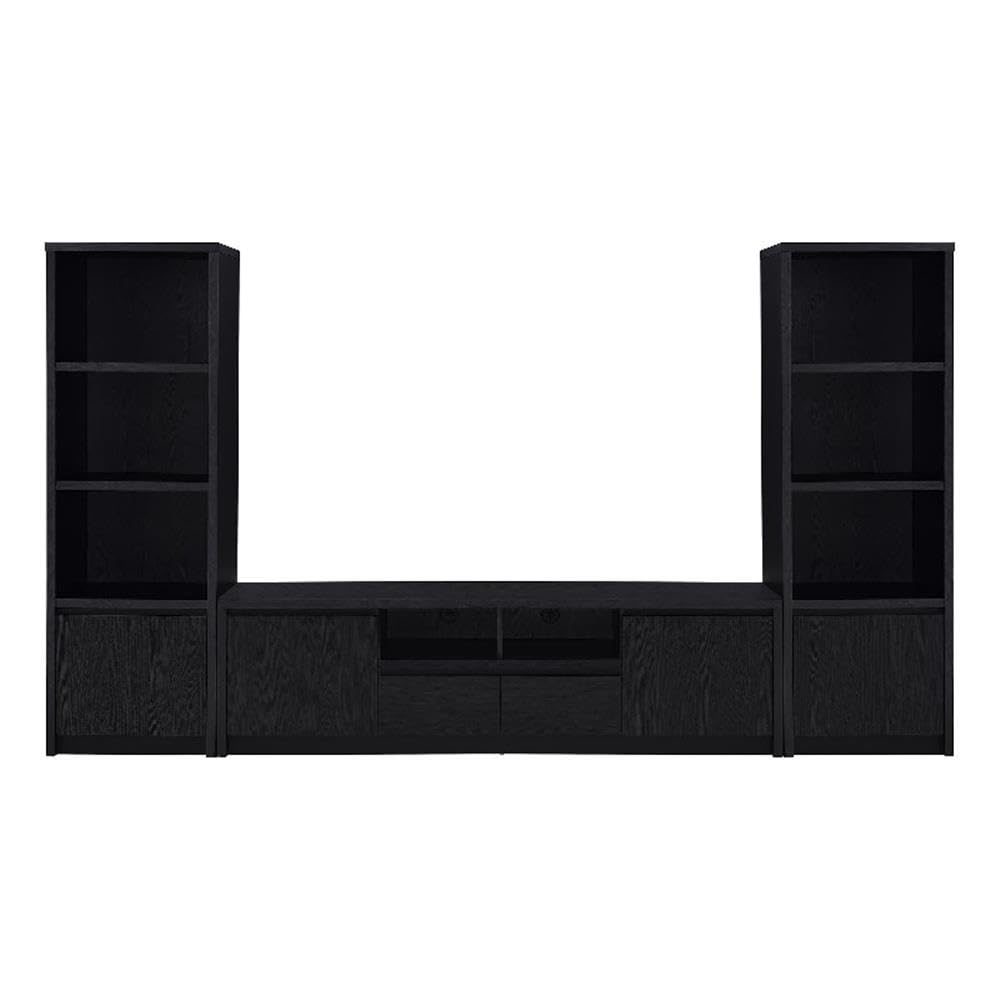 Winfield 3-piece Entertainment Center 78-inch TV Stand Black