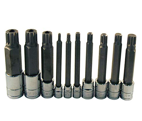 10PC XLTMPRF SPLINE BIT SKTSET