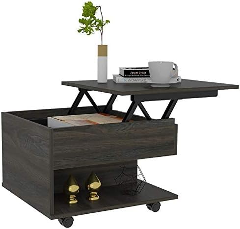 Casafoyer Luanda Lift Top Coffee Table Engineered Wood Coffee Tables in Brown
