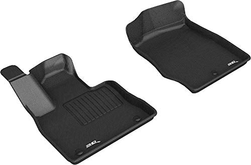 3D MAXpider Compatible with FORD POLICE INTERCEPTOR UTILITY / EXPLORER 2020-2024 VINYL FLOOR KAGU BLACK R1