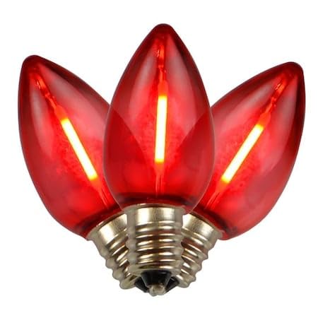 LED C7 RED REPLSMT 25CT (Pack of 1)