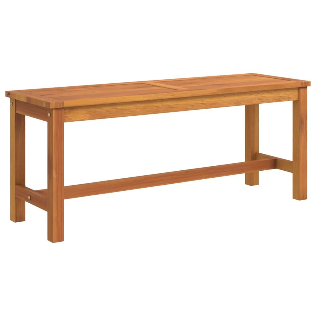 vidaXL Patio Bench 43.3x13.8”x17.7” Solid Wood Acacia