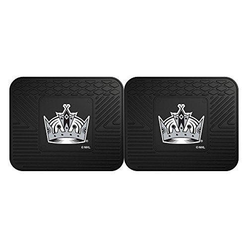 Fanmats 12421 Nhl Los Angeles Kings Rear Second Row Vinyl Heavy Duty Utility Mat, (Pack Of 2)