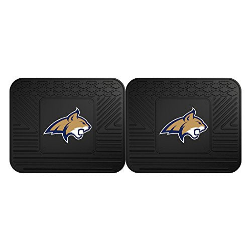 Fanmats 13222 Montana State University Bobcats Rear Second Row Vinyl Heavy Duty Utility Mat, (Pack Of 2)