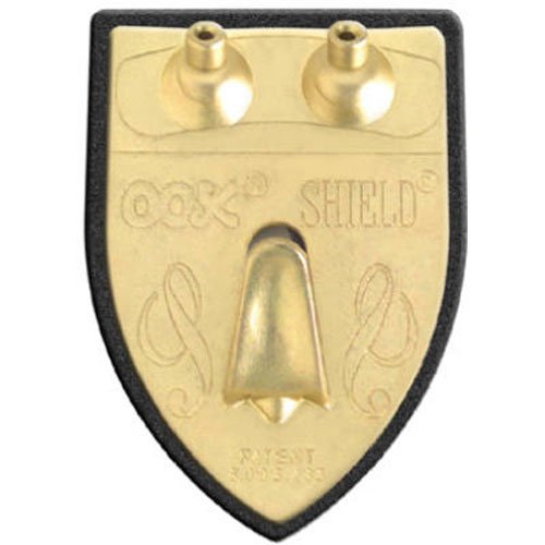 Ook 55005 Picture Hangers, Art Hangers, Shield Design, Brass, Reusable Picture Hooks, 50Lb (2 Set)