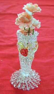 Small Glass Vases w/ Flowers
