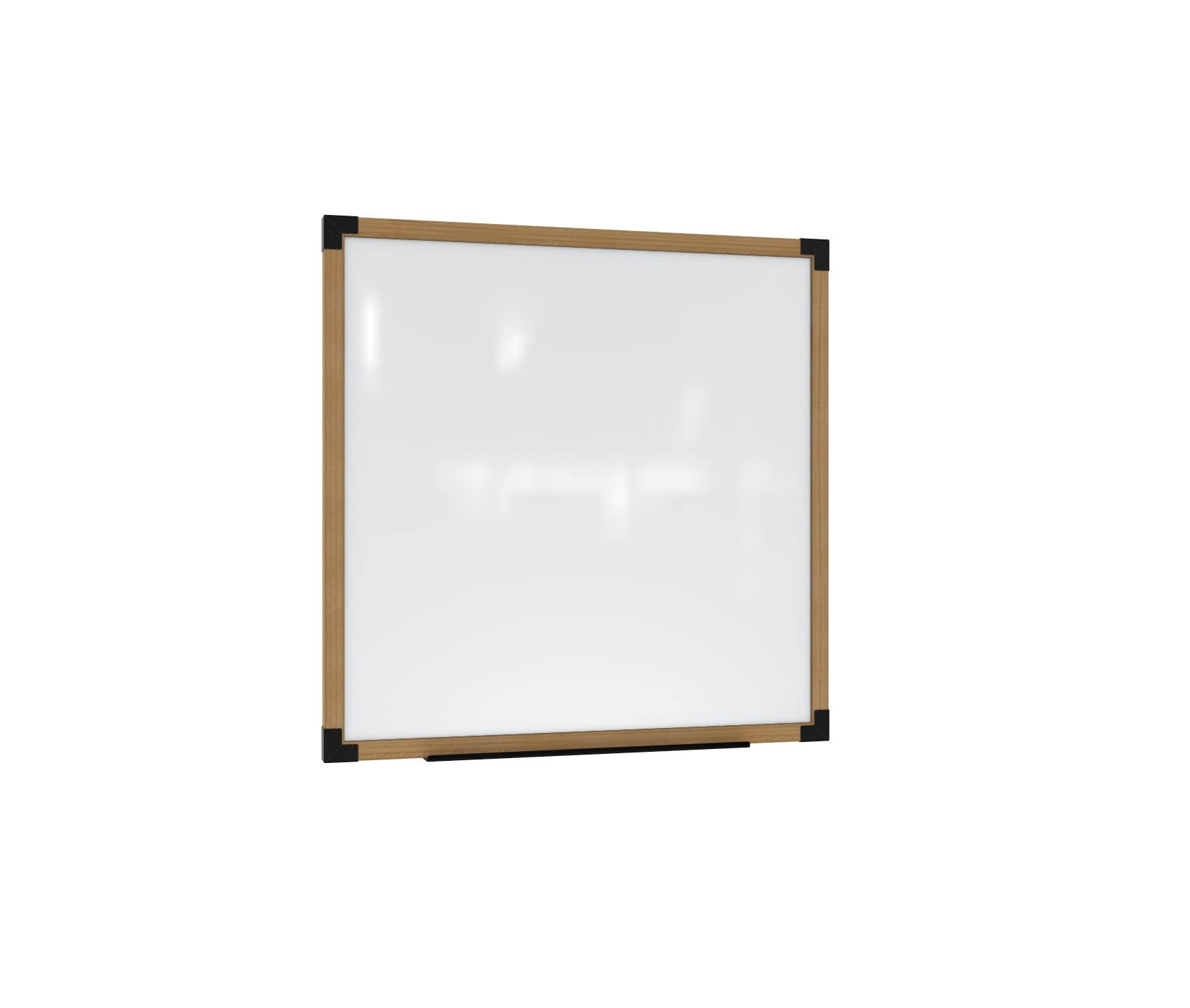Ghent Prest Wall Whiteboard, Magnetic, Natural Oak Frame, 4H x 4W