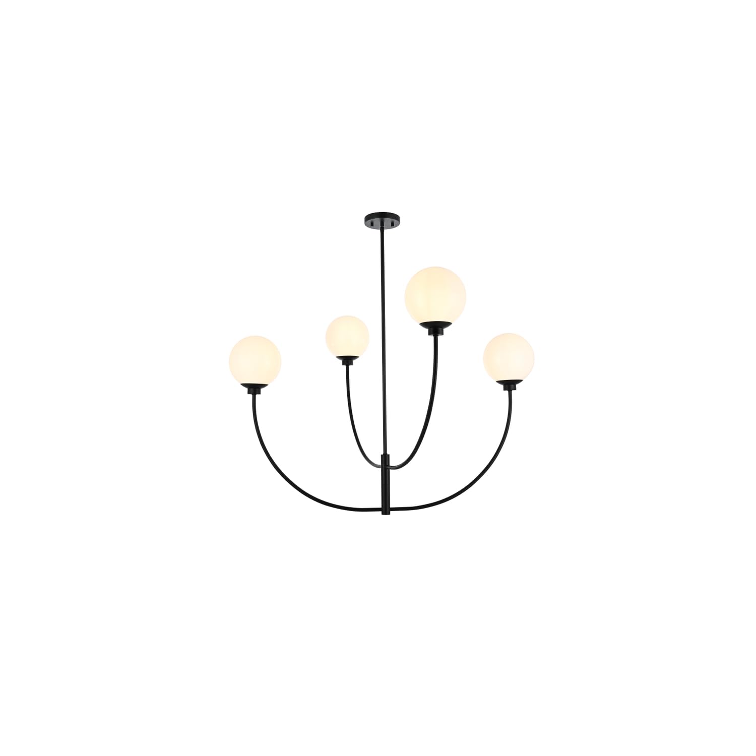 Nyomi 42 inch chandelier in Black