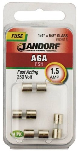 Jandorf Specialty Hardw Fuse Aga 15A Fast Acting 60613