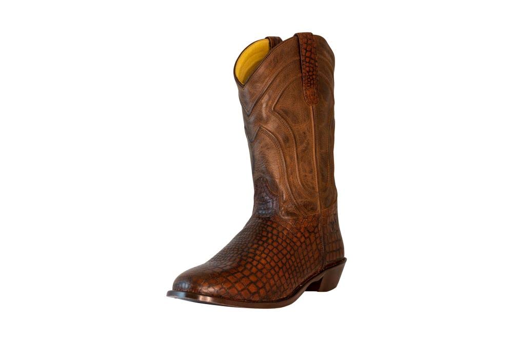 TuffRider Mens Hayden Wide Round Toe Western Boot