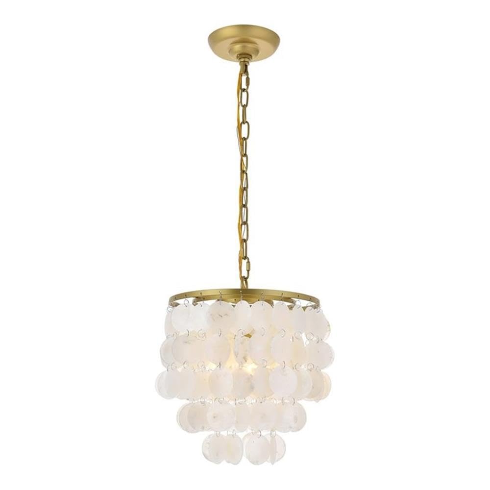 Selene 1 light Brass Pendant