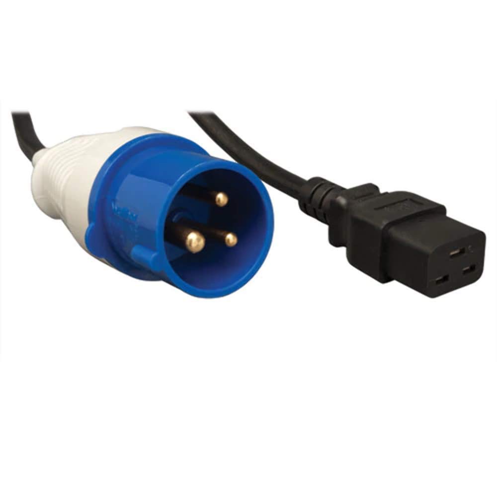 10FT POWER EXTENSION CORD 16A IEC309 TO C19 HEAVY DUTY