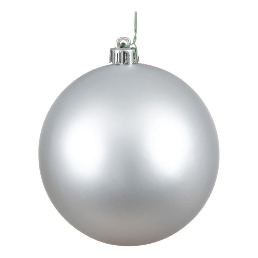 Casafoyer  6” Silver Matte Ball UV Drilled 4/Bag - N591507DMV - (Pack Of 2)