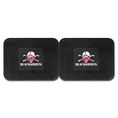 Fanmats 12292 University Of Nebraska Cornhuskers Rear Second Row Vinyl Heavy Duty Utility Mat, (Pack Of 2)