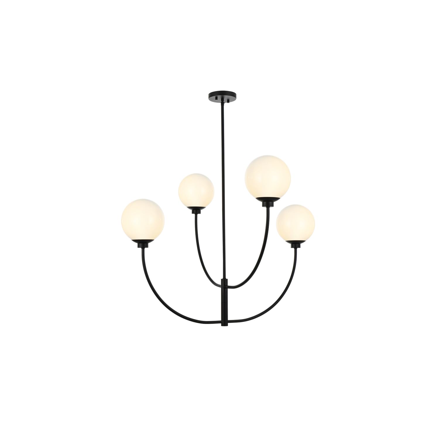 Nyomi 36 inch chandelier in Black