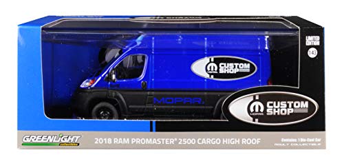 Greenlight 86155 1: 43 2018 Ram Promaster 2500 Cargo High Roof - Mopar Custom Shop