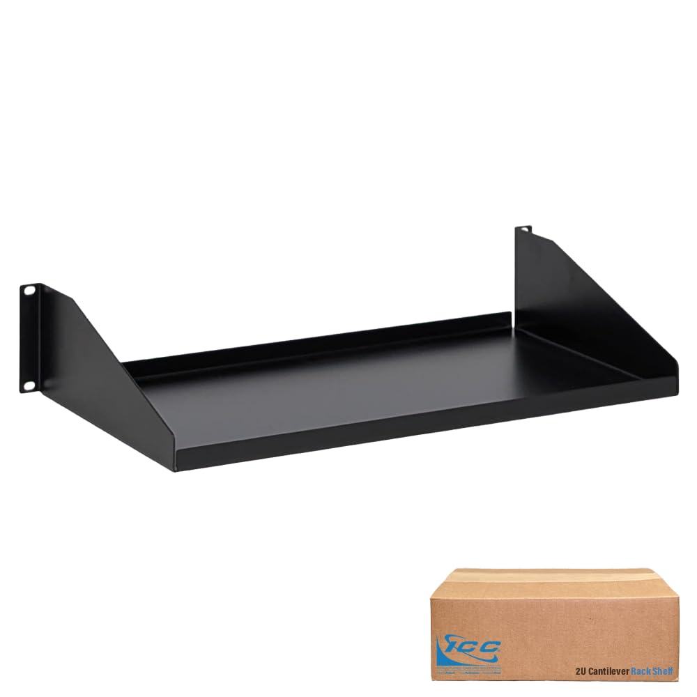 RACK SHELF, 10in DEEP SINGLE, 2 RMS