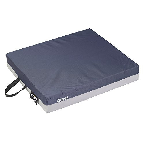Drive Medical GelE Skin Protection Wheelchair Seat Cushion, 18 X 18 X 3, Blue