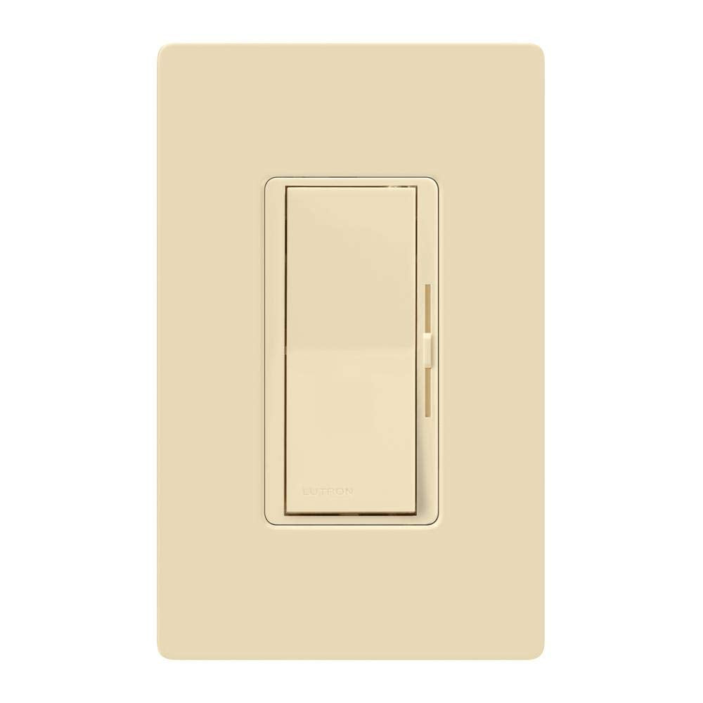 Lutron Diva Led+ Dimmer For Dimmable Led, Halogen And Incandescent Bulbs With Wallplate | 150W/Single-Pole Or 3-Way | Dvwcl-153P