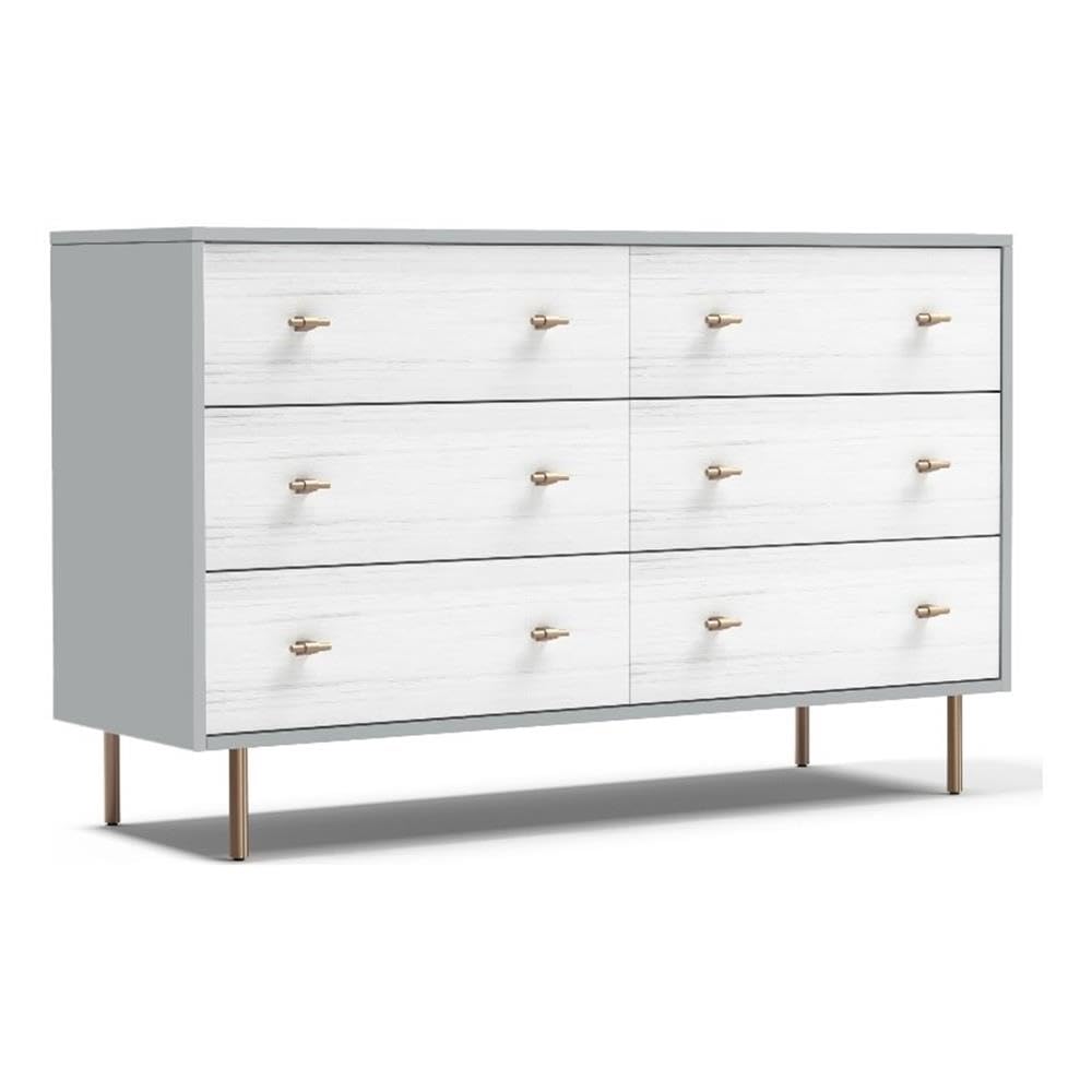 Saige Dresser - Weathered White/Gray