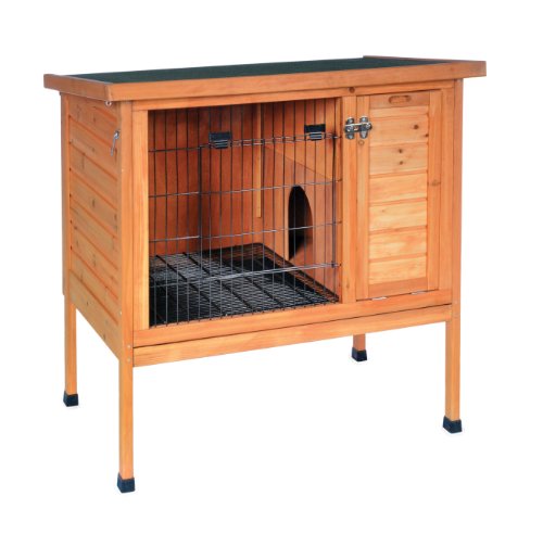 Prevue Hendryx Prevue Pet Products Small 460 Rabbit Hutch, Stained Wood