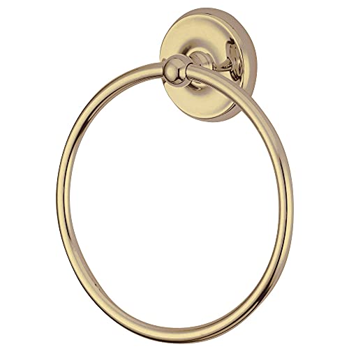 Kingston Brass Ba314Pb Classic Towel Ring, Polished Brass,7-3/4 Length