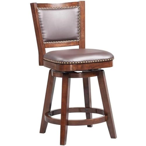 Casafoyer Broadmoor Swivel Counter Stool [Cappuccino] - (Pack Of 2)
