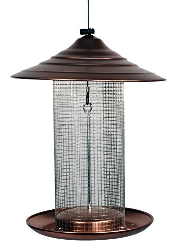 Casafoyer Brushed Copper Sunflower Screen Feeder - (Pack Of 2)
