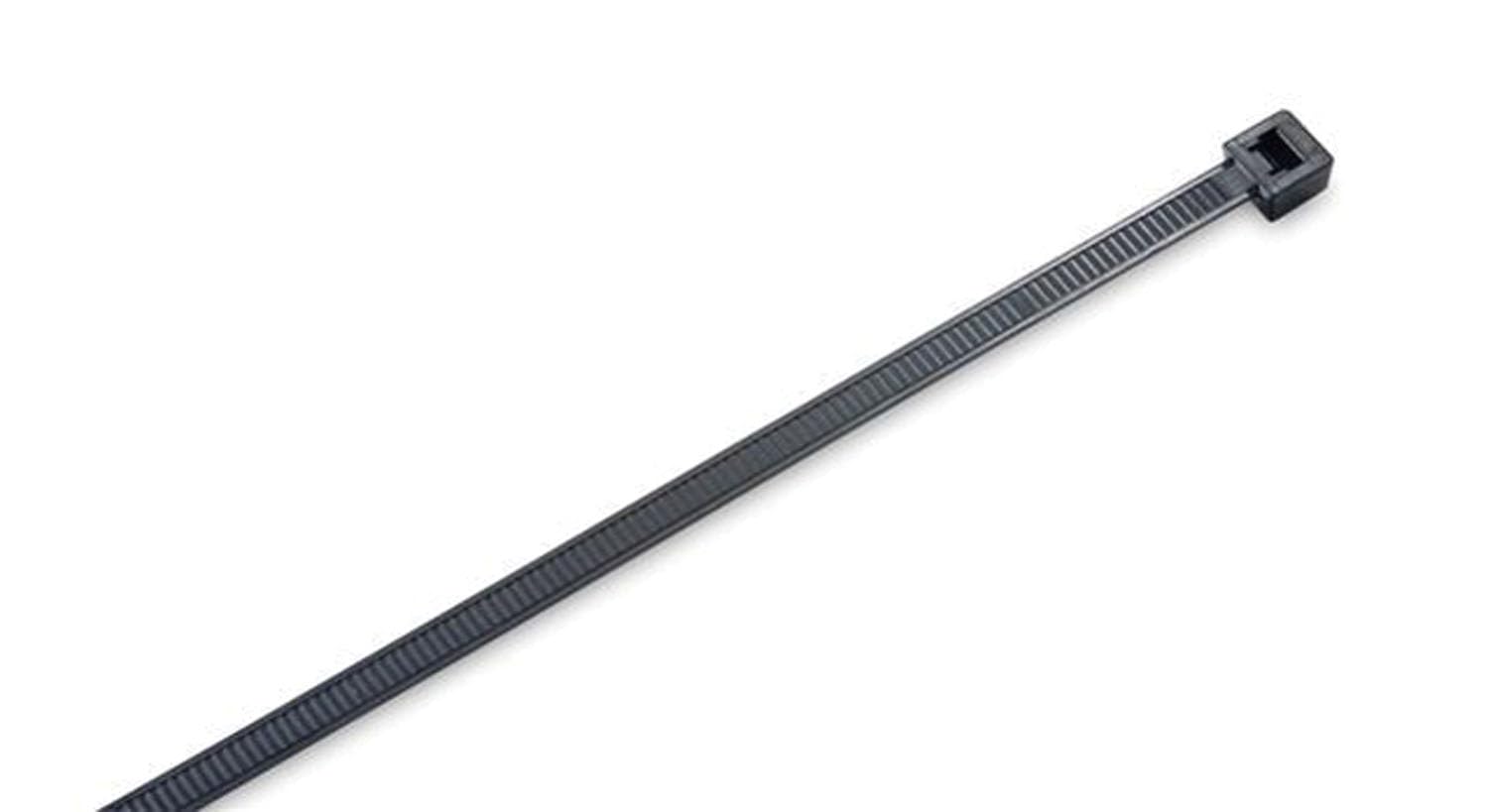 8 NYL CBL TIES BLCK UV 100PC