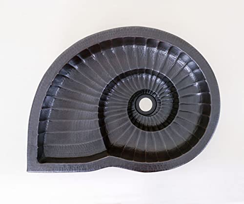 INNOVA COPPER SPECIAL BATH SINK NAUTILUS DESIGN 25X17X5.25 G16 DARK