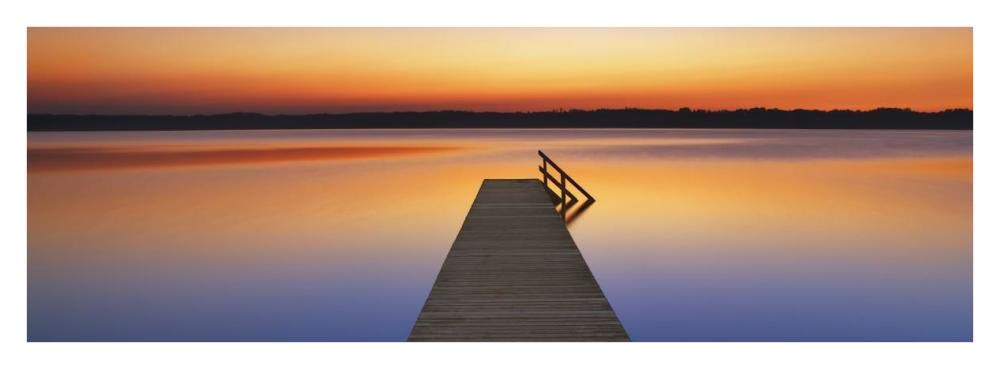 Boardwalk, Bavaria, Germany-Paper Art-38x14”