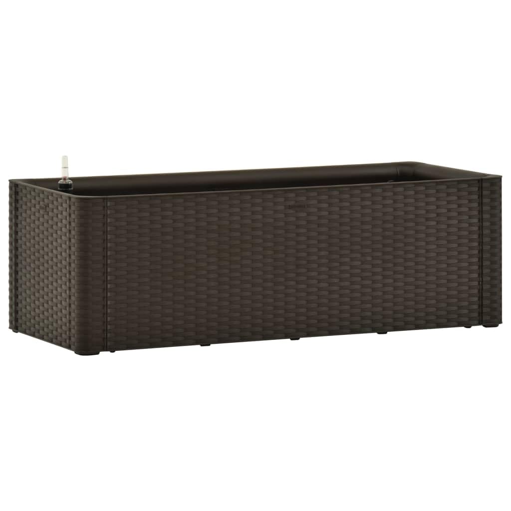 Garden Raised Bed with Self Watering System Mocha 39.4x16.9”x13”