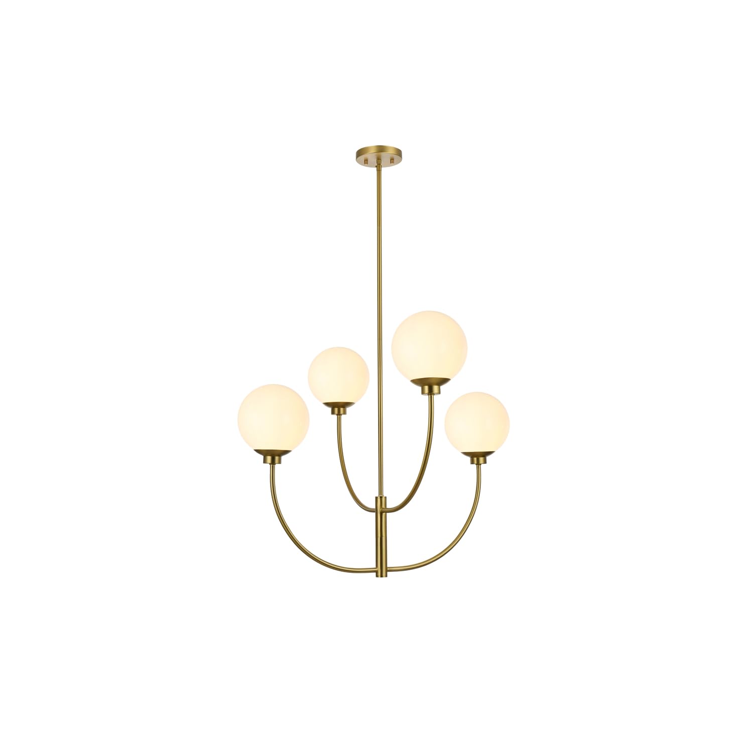 Nyomi 30 inch chandelier in Satin Gold