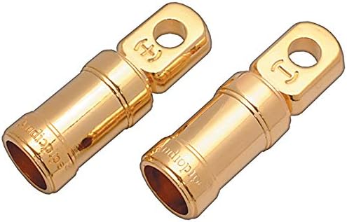 2 Pk Ring Terminals Audiopipe Screw Type 0Ga.X3/8'