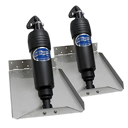 Bennett Marine Bolt912Ed Bolt Electric Edge Mount Limited Space Trim Tab Kit - 9 X 12