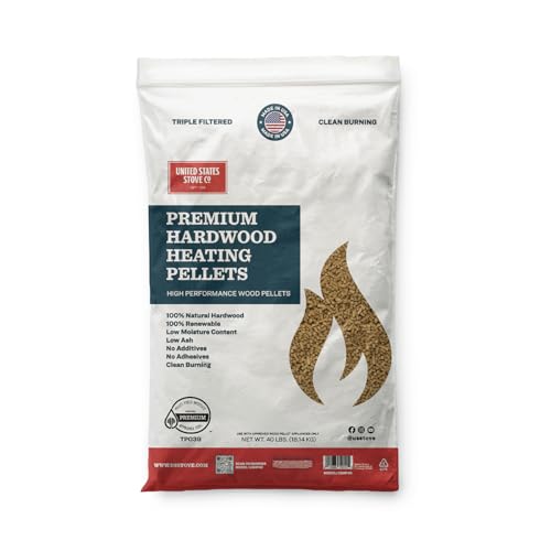 Casafoyer Hardwood Heating Pellets, 40lb Bag - (Pack Of 2)