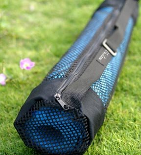 Sports Tote, Black mesh (Lg - for Yoga & Pilates Mat)