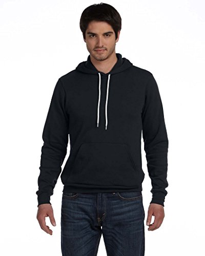 BELLA + CANVAS Unisex Sponge Fleece Hoodie - Black, S