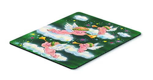 Carolines Treasures Aah7253Mp Angels On Green Mouse Pad, Hot Pad Or Trivet, Large, Multicolor