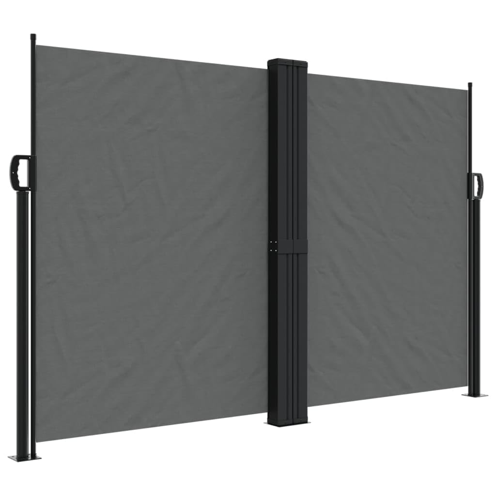 vidaXL Retractable Side Awning Anthracite 63x393.7"