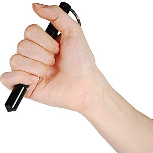 Casafoyer Aircraft Grade Aluminum Keychain Kubotan  Black - (Pack Of 2)