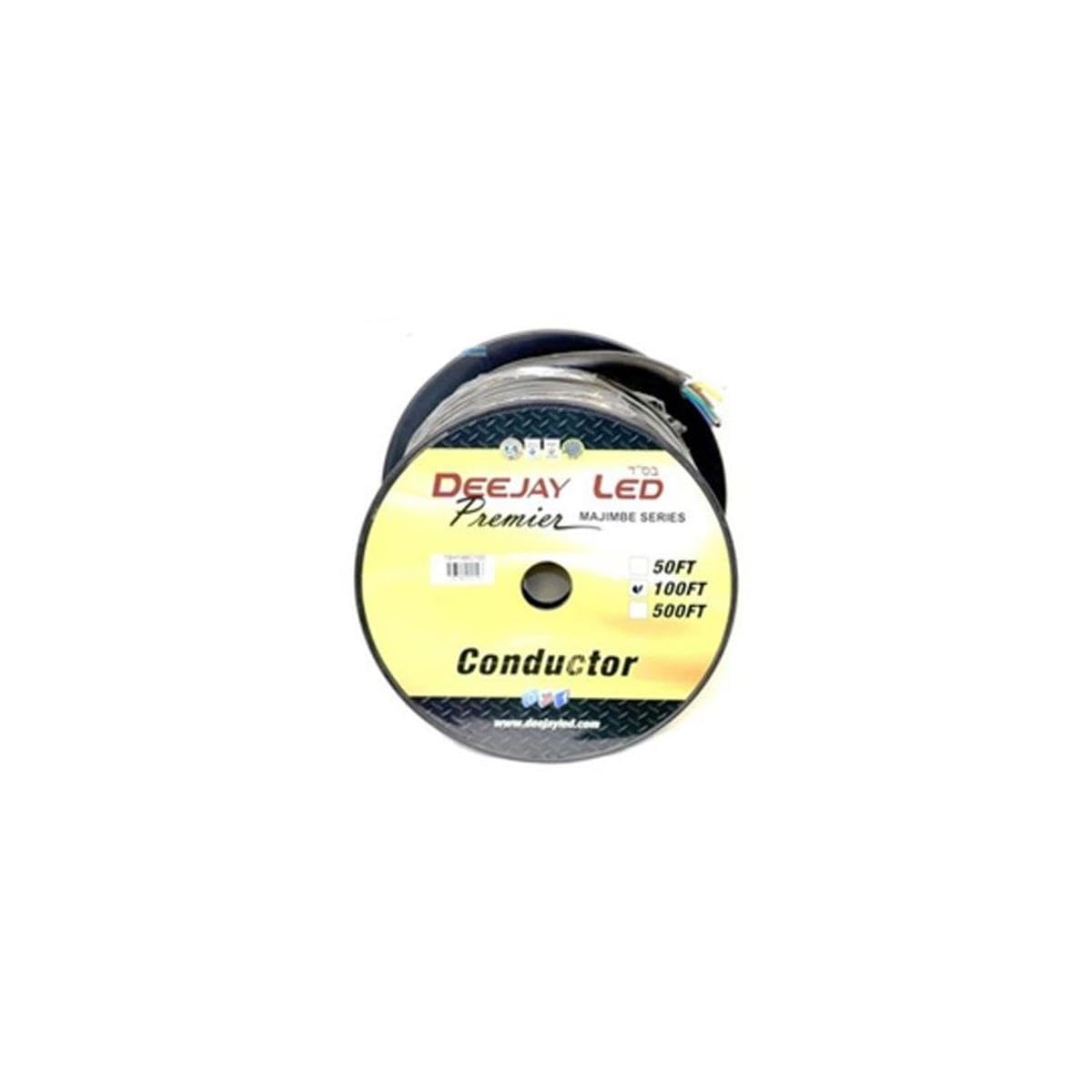 100-Foot 8-Conductor 14 Gauge Stranded Cable w/Single Black Jacket ideal for speakers and power