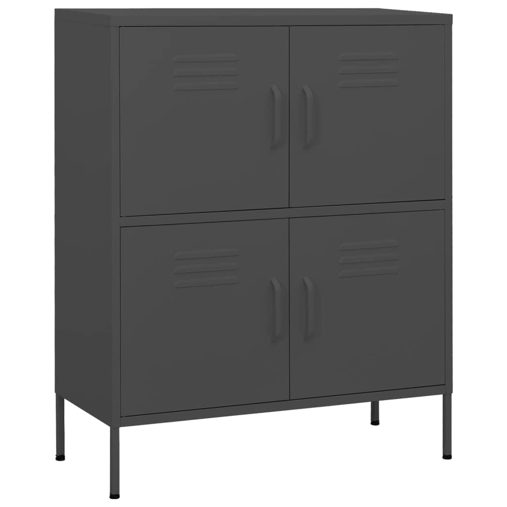 vidaXL Storage Cabinet Mustard Yellow 31.5x13.8"x40" Steel"
